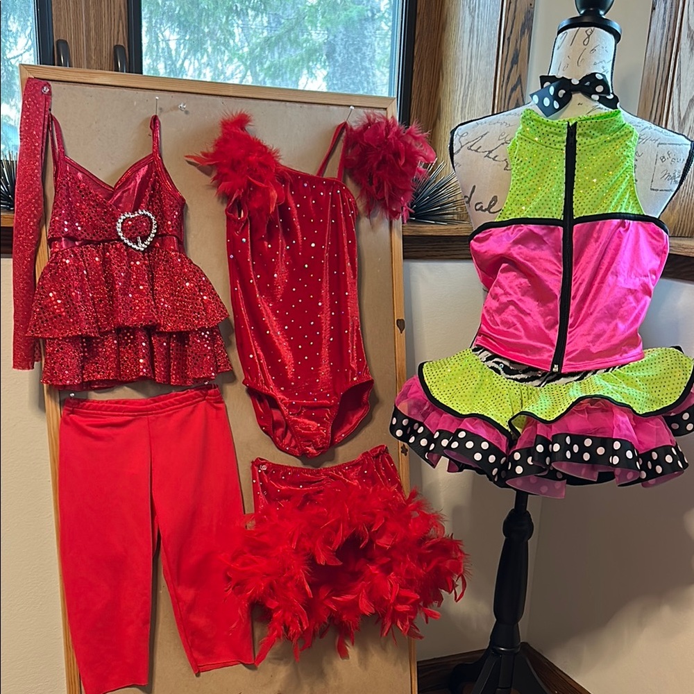 Kids Red and Pink Costume Set